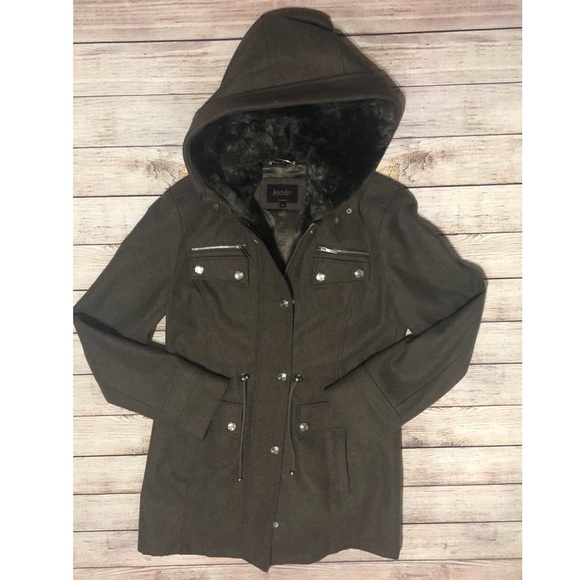 Laundry By Shelli Segal Jackets & Blazers - Laundry by Shelli Segal | Faux Fur Trim Wool Coat